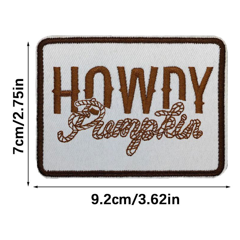 Wholesale Embroidered English letters embroidered hat decoration sticker